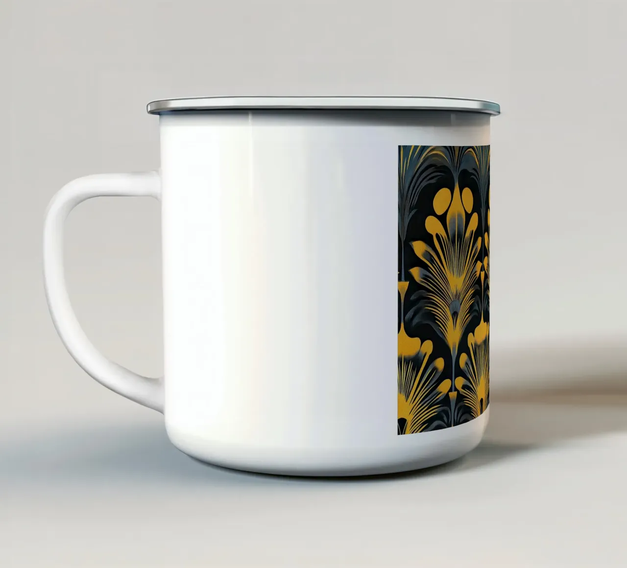 Art Deco "Deco Reverie" tazza in smalto da Golden Era