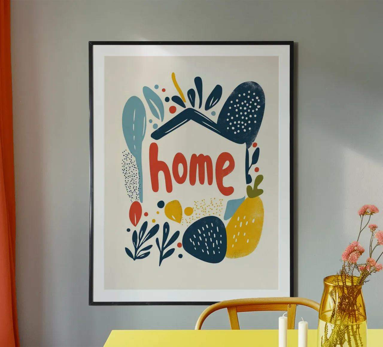 Home - 2 poster by Art Typo Essentiel