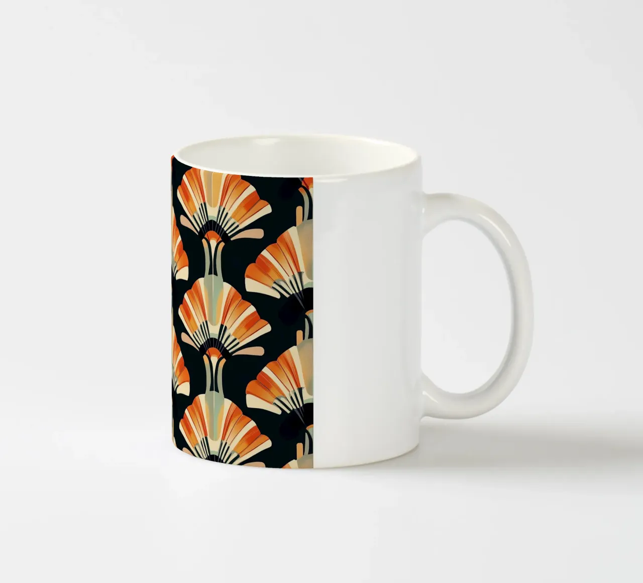 Art Deco "Modern Majesty" tazza in ceramica da Golden Era