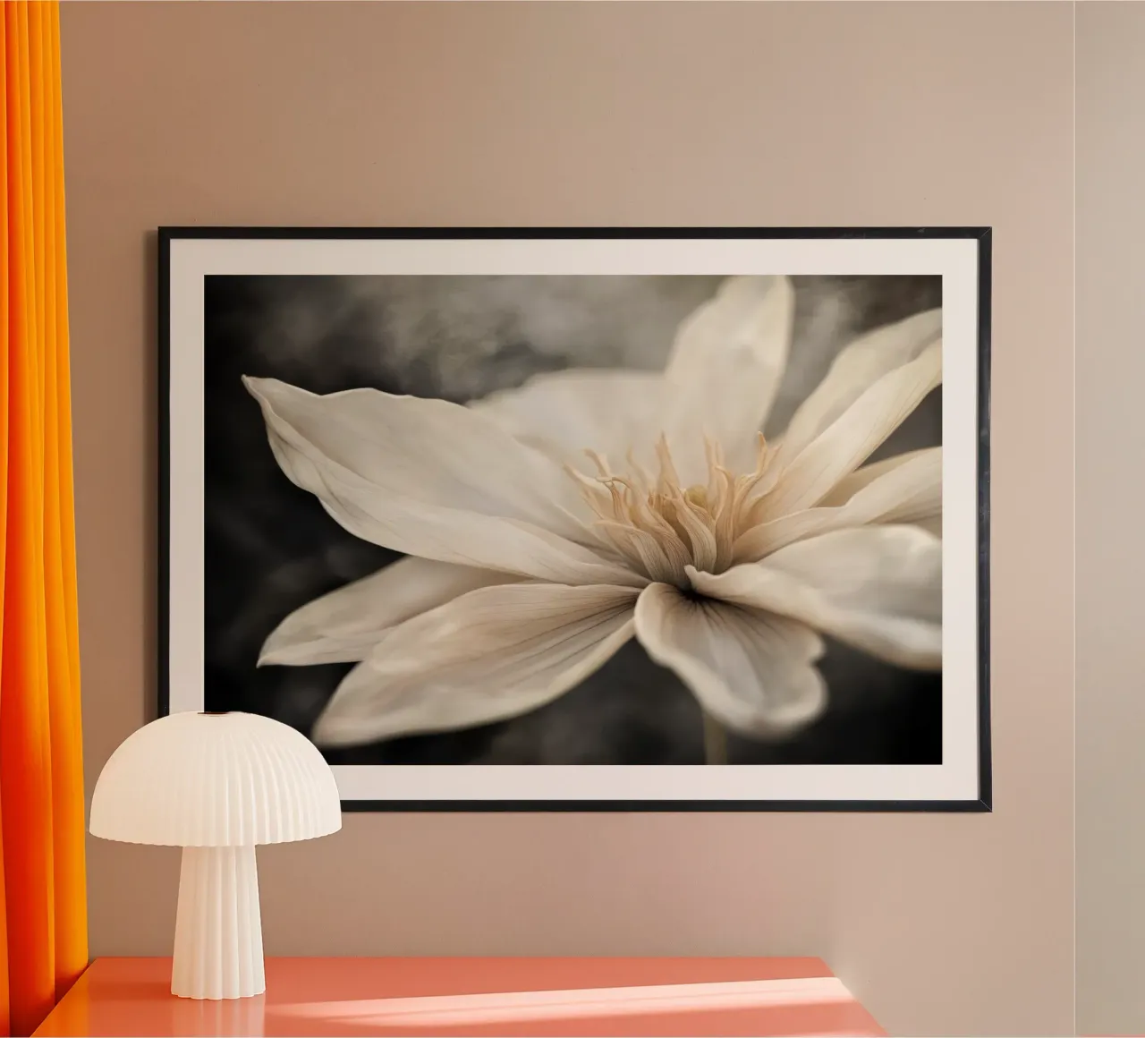 Un fiore beige carta hahnemühle da Imagine