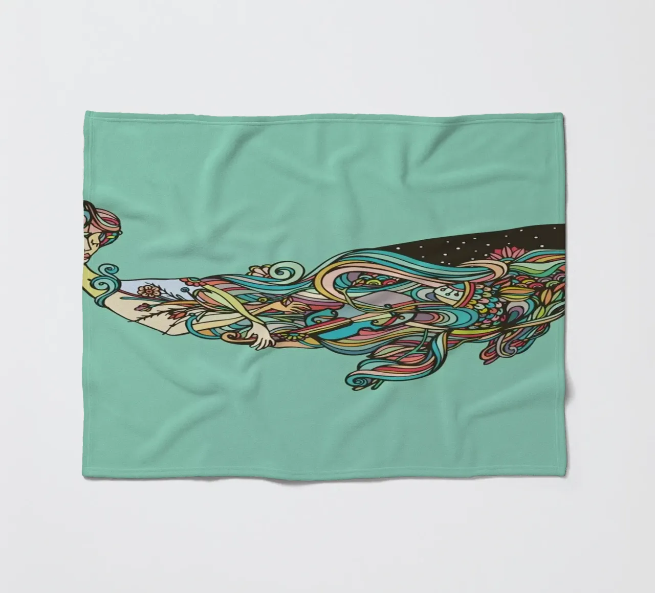 Whale fleecedeken van Ninhol