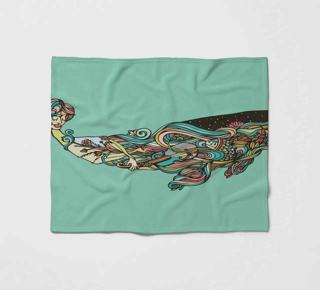 Whale fleecedeken van Ninhol