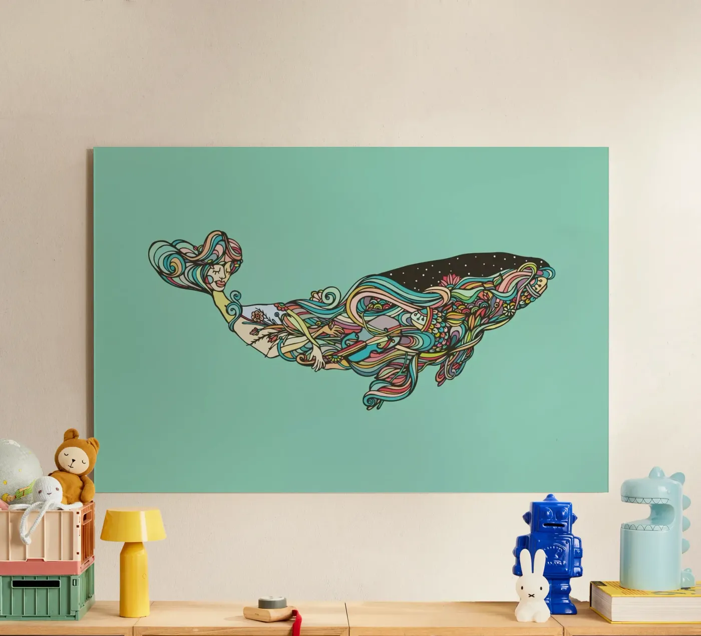 Whale Acryl-Glas von Ninhol