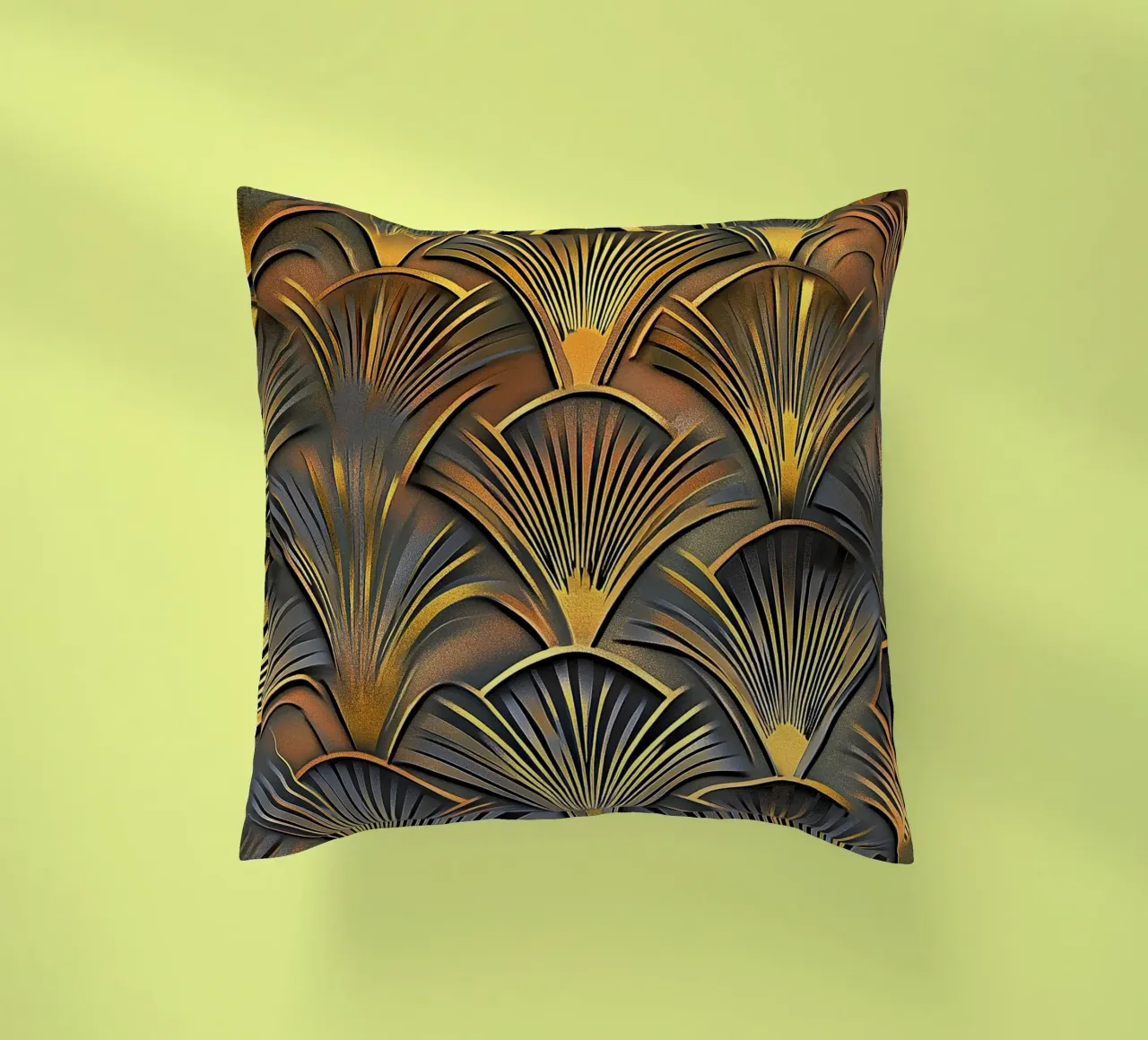 Art Deco "Elegance in Motion" cuscino da Golden Era