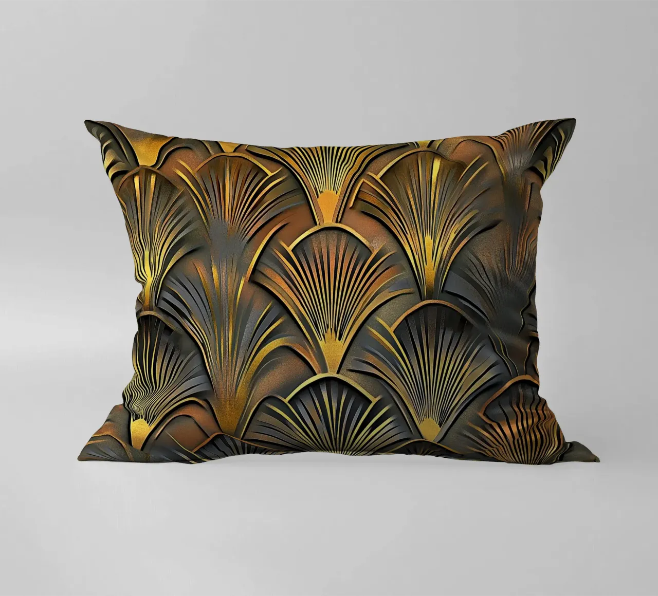 Art Deco "Elegance in Motion" cuscino da Golden Era