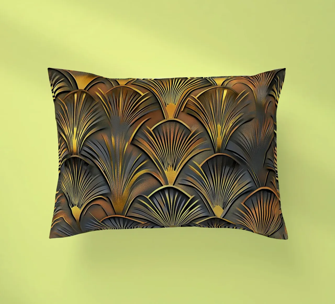 Art Deco "Elegance in Motion" cuscino da Golden Era