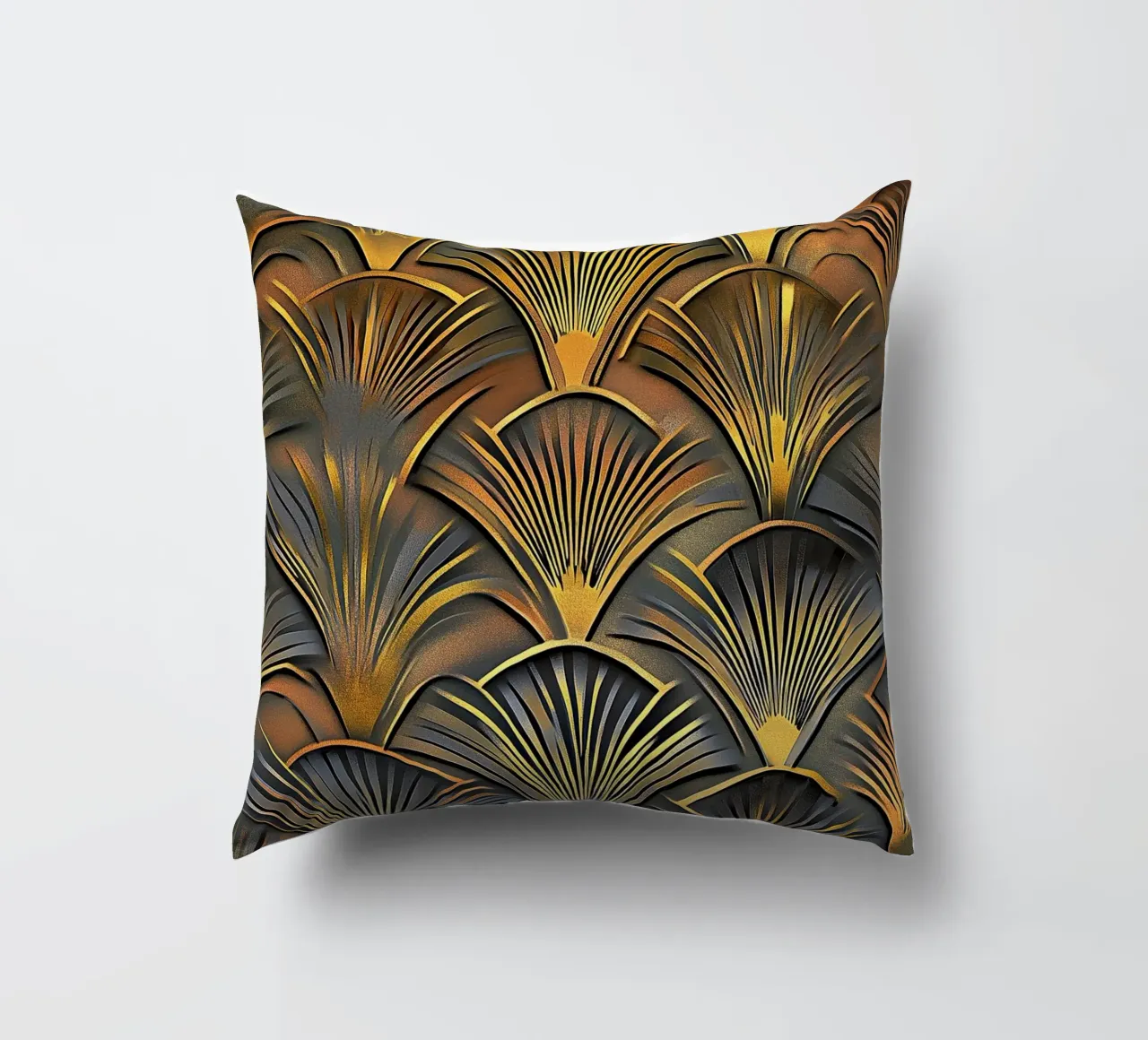 Art Deco "Elegance in Motion" cuscino da Golden Era