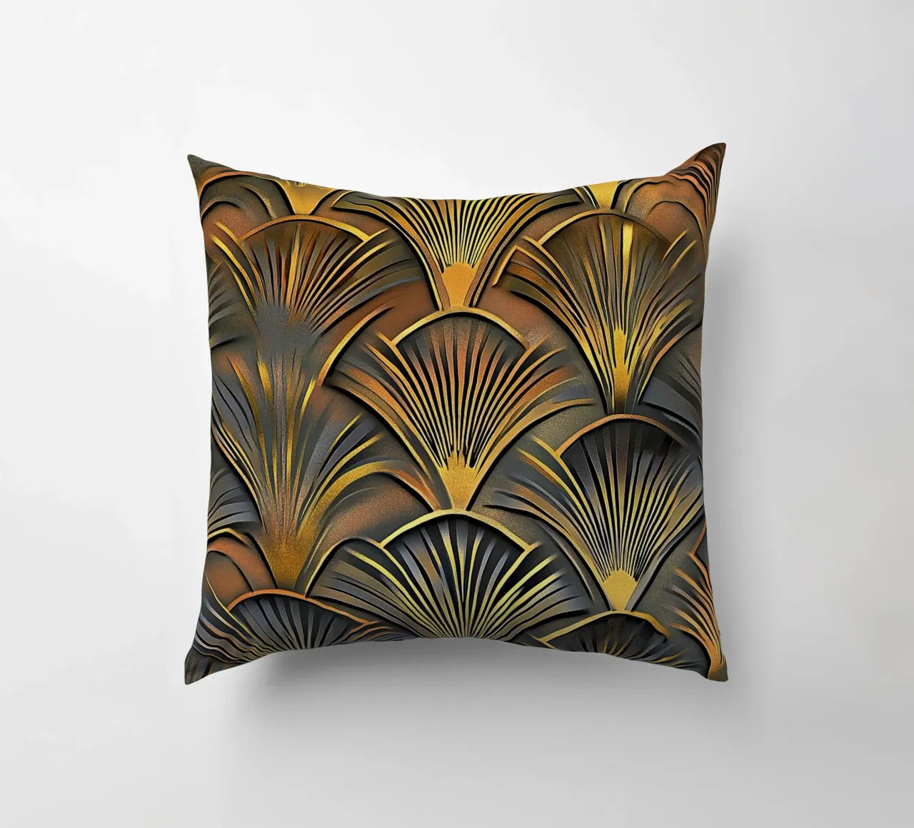 Art Deco "Elegance in Motion" cuscino da Golden Era