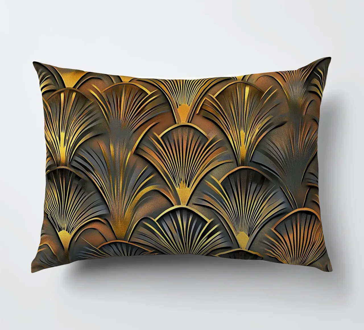 Art Deco "Elegance in Motion" cuscino da Golden Era