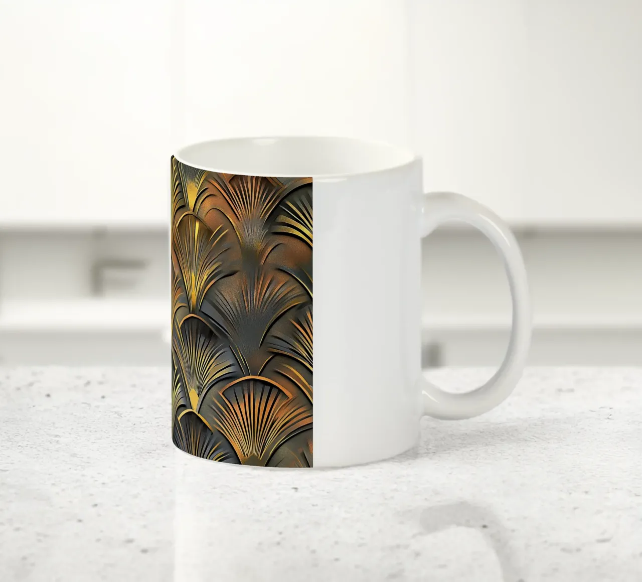 Art Deco "Elegance in Motion" tazza in ceramica da Golden Era
