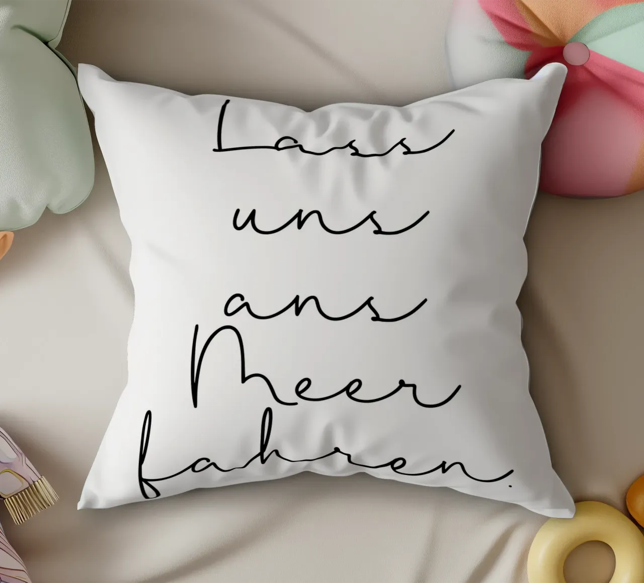 Lass uns ans Meer fahren cuscino da BAINAI