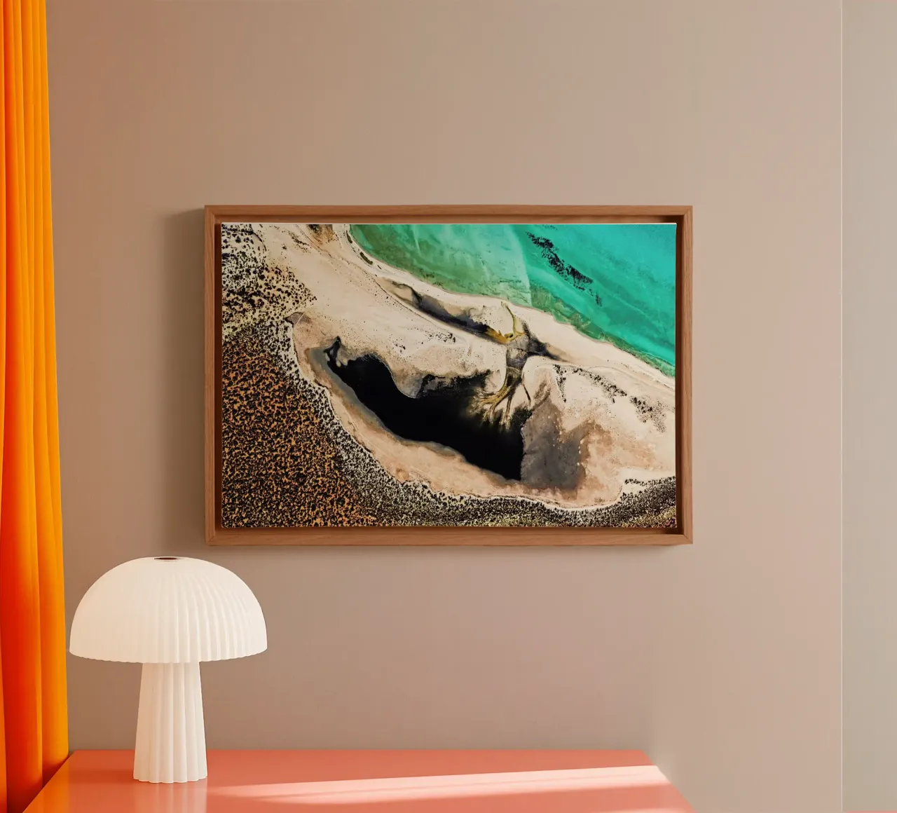 Shark Bay 14 tela con Cornice a cassetta da Simon Butterworth