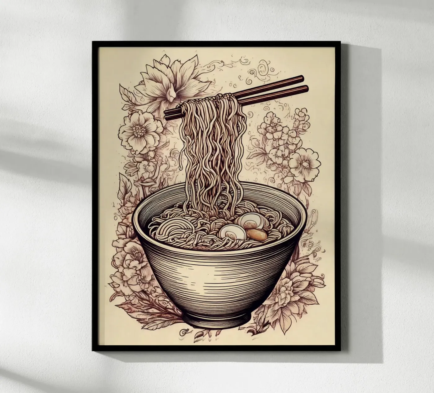 Ramen flowers poster da tylerstudio