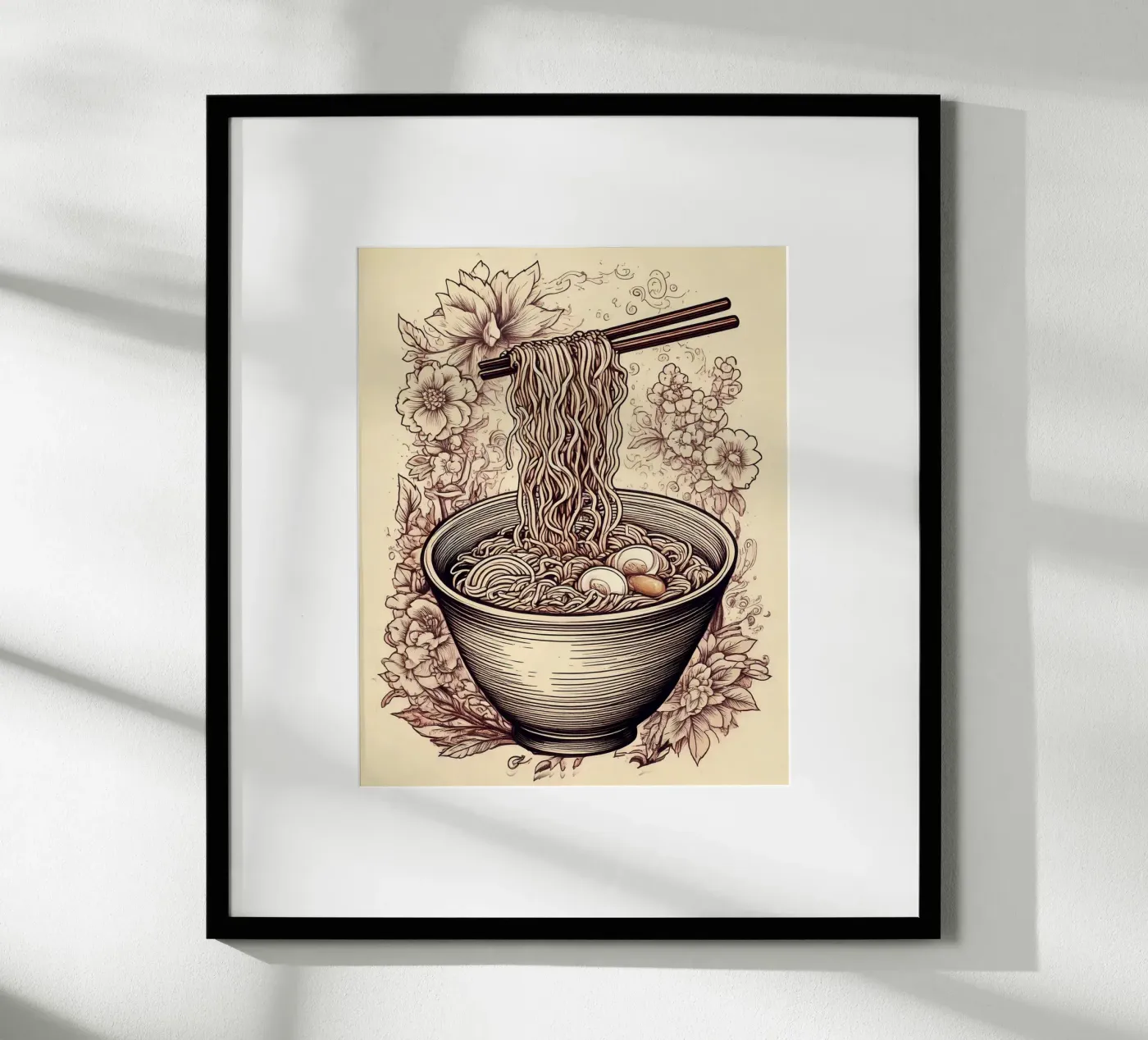 Ramen flowers poster da tylerstudio