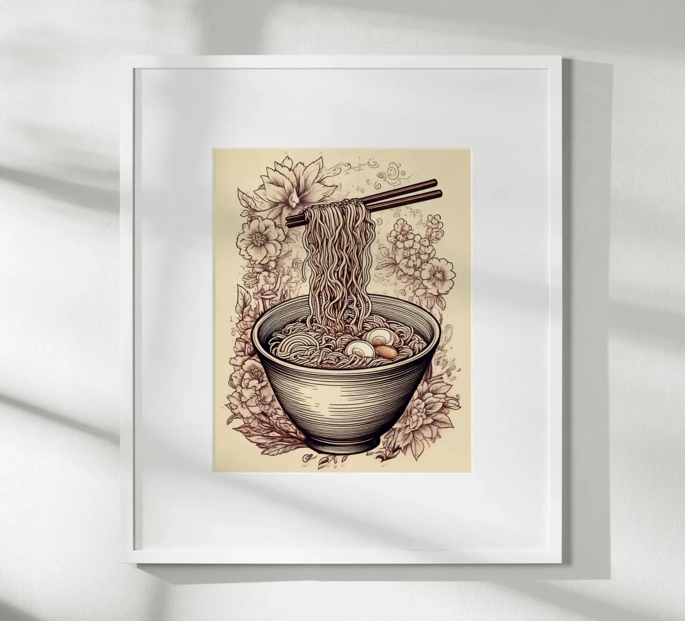 Ramen flowers poster da tylerstudio