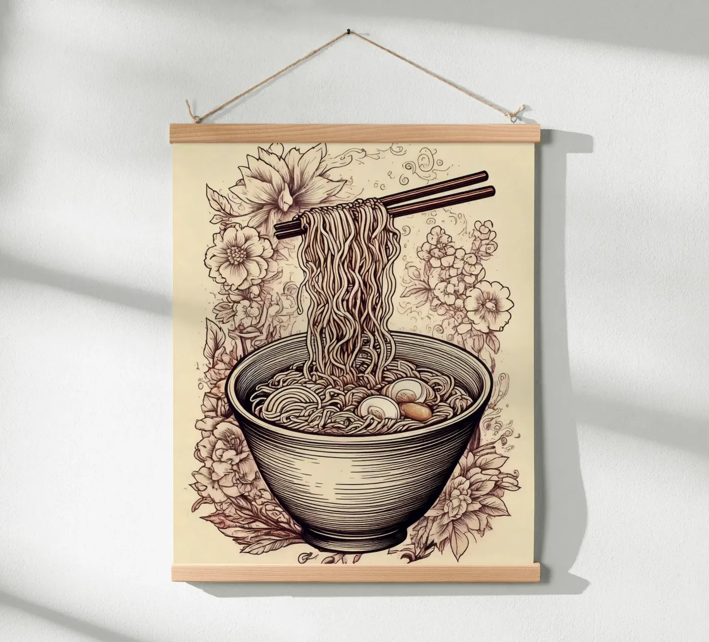 Ramen flowers poster da tylerstudio