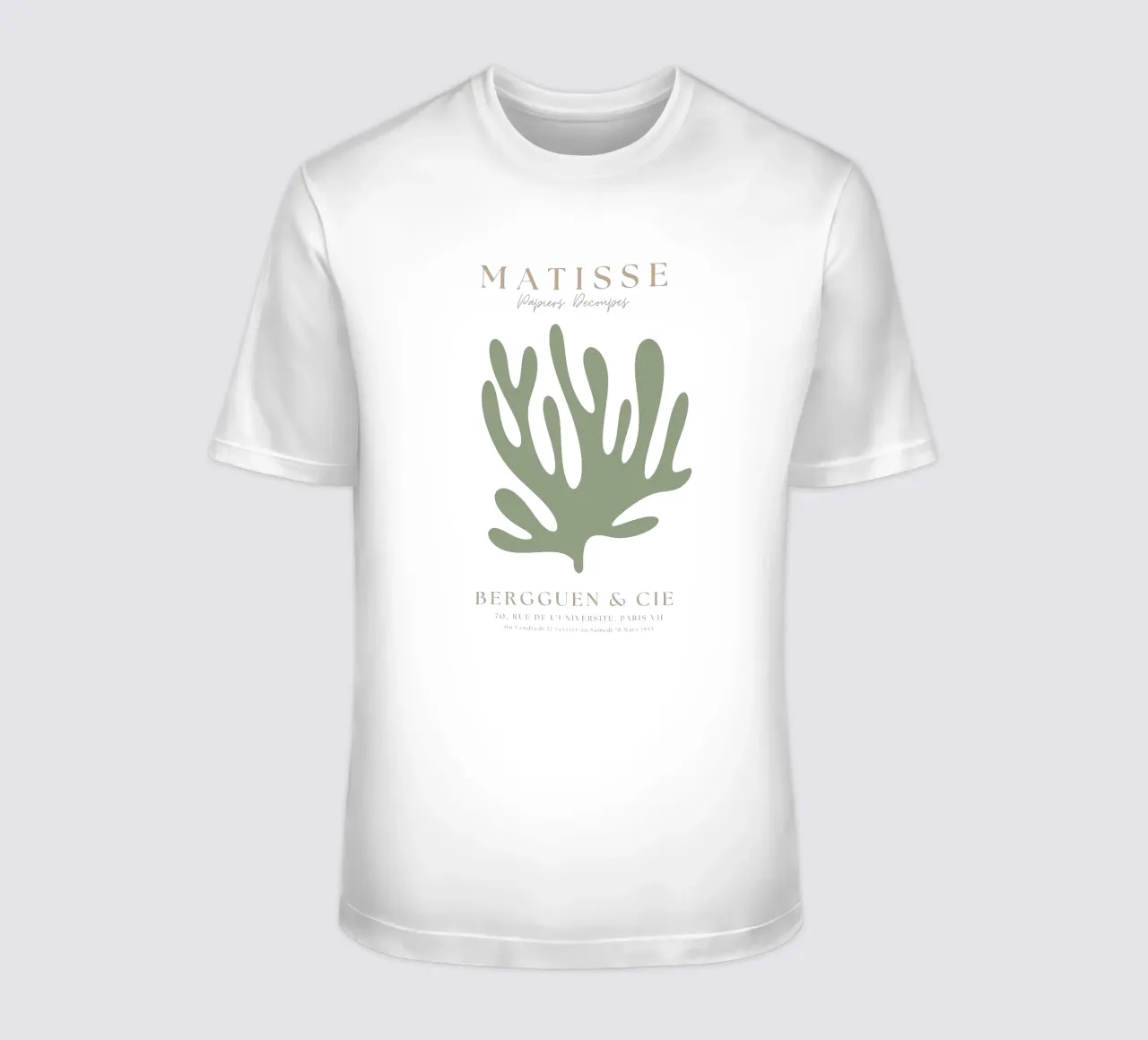 Sage Green Henri Matisse Print , Sage Green Art, Abstract T-Shirt von pdigitalprints