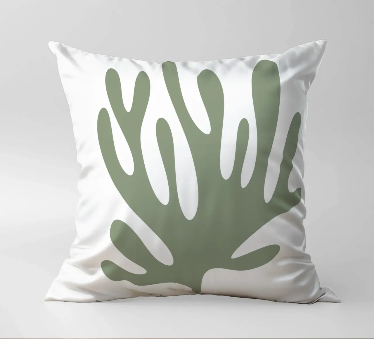 Sage Green Henri Matisse Print , Sage Green Art, Abstract Kissen von pdigitalprints