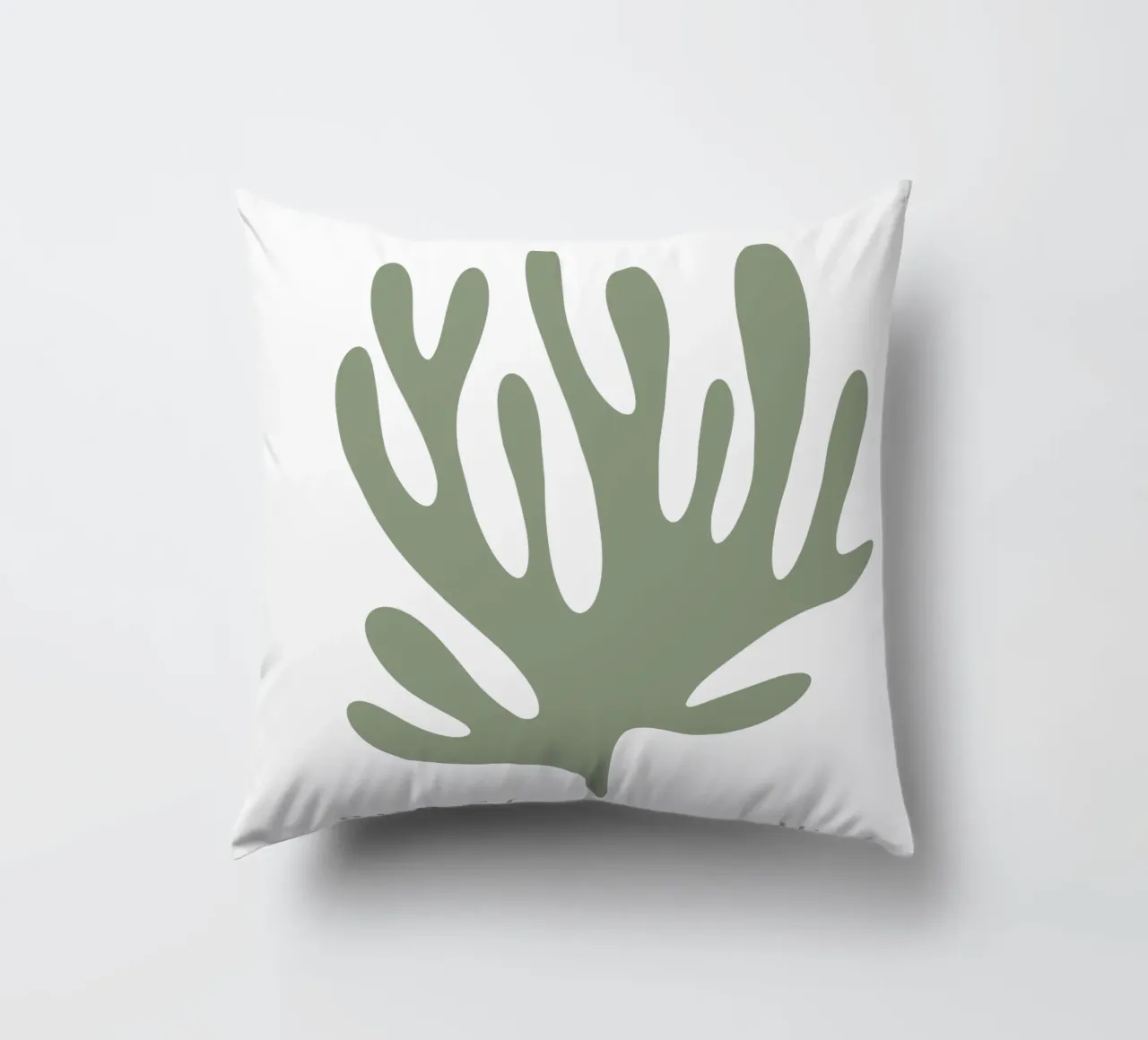 Sage Green Henri Matisse Print , Sage Green Art, Abstract Kissen von pdigitalprints