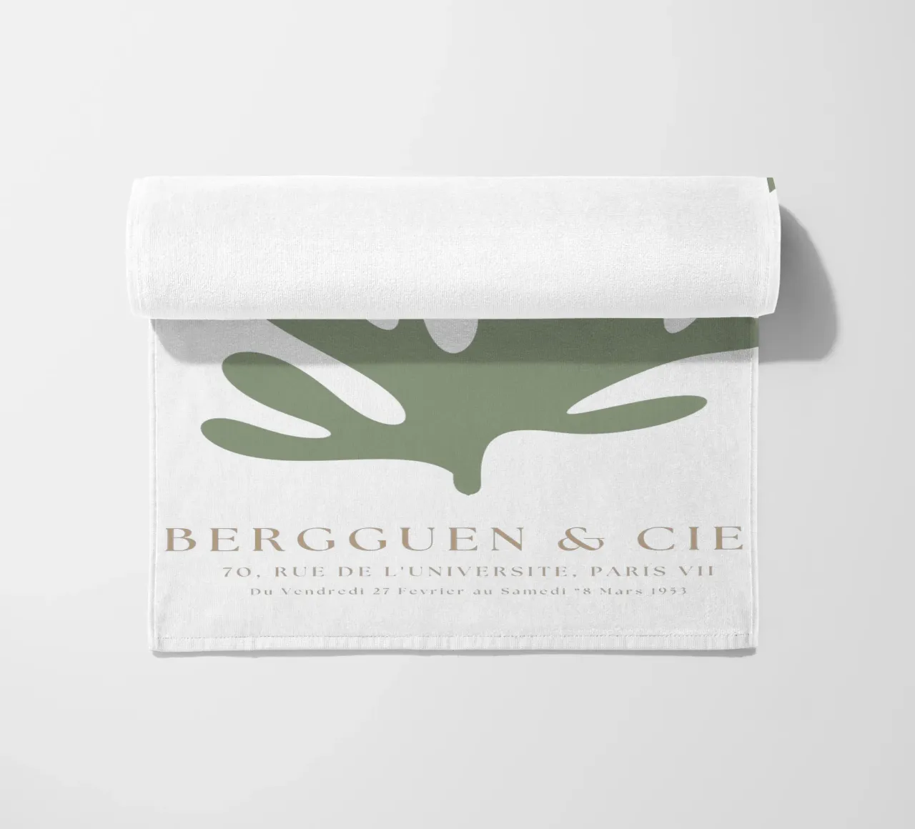 Sage Green Henri Matisse Print , Sage Green Kunst, Abstract strandhanddoek van pdigitalprints