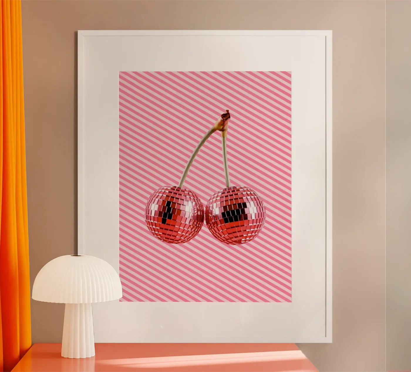 Disco Cherries poster by cafelab