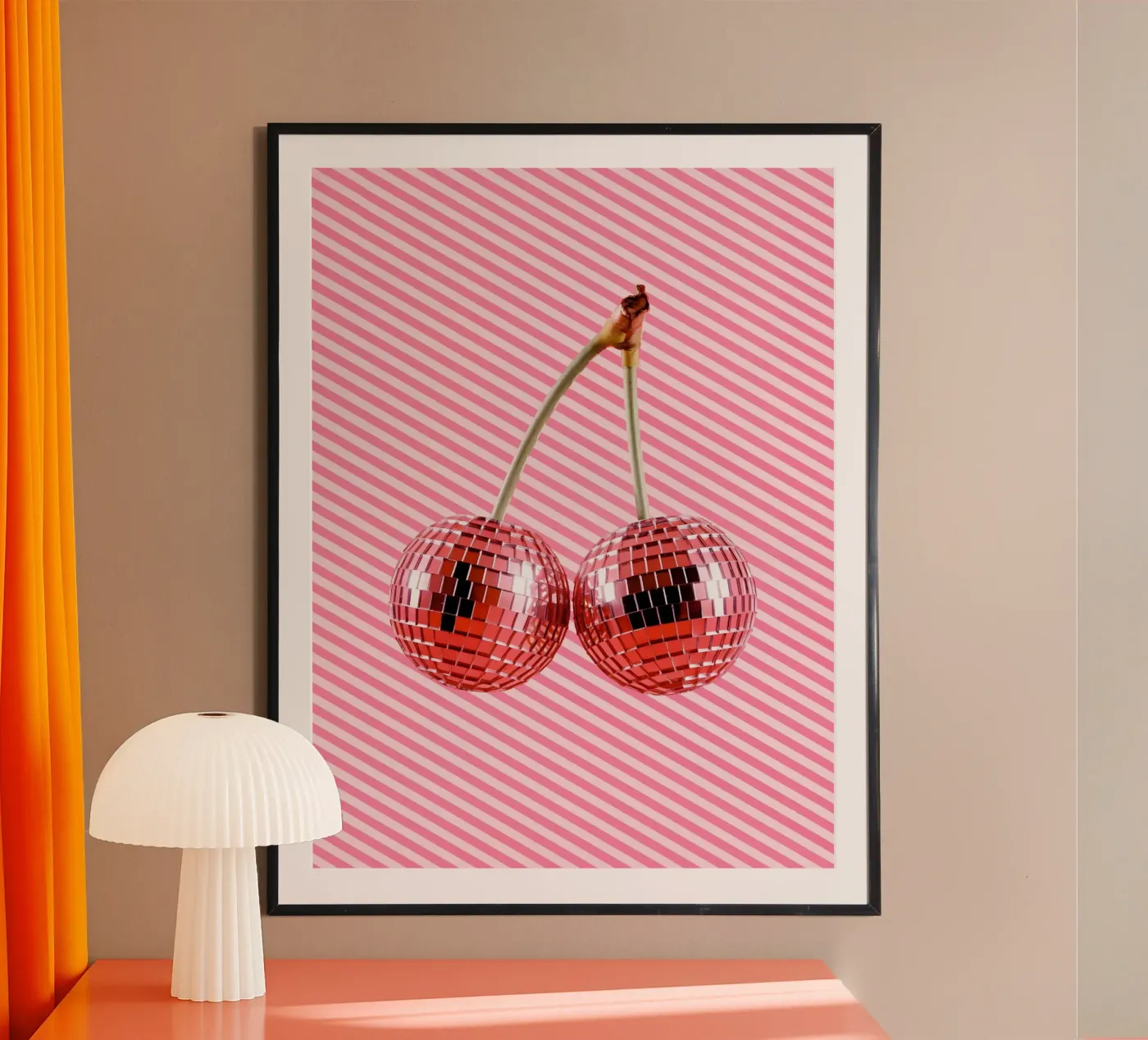 Disco Cherries poster by cafelab