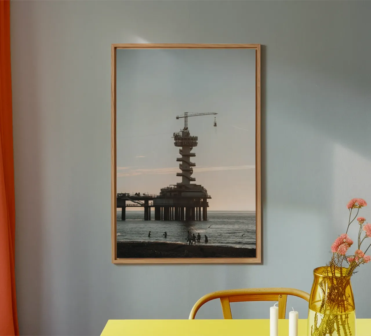 Serata estiva a Scheveningen alluminio dibond da fokusfernweh