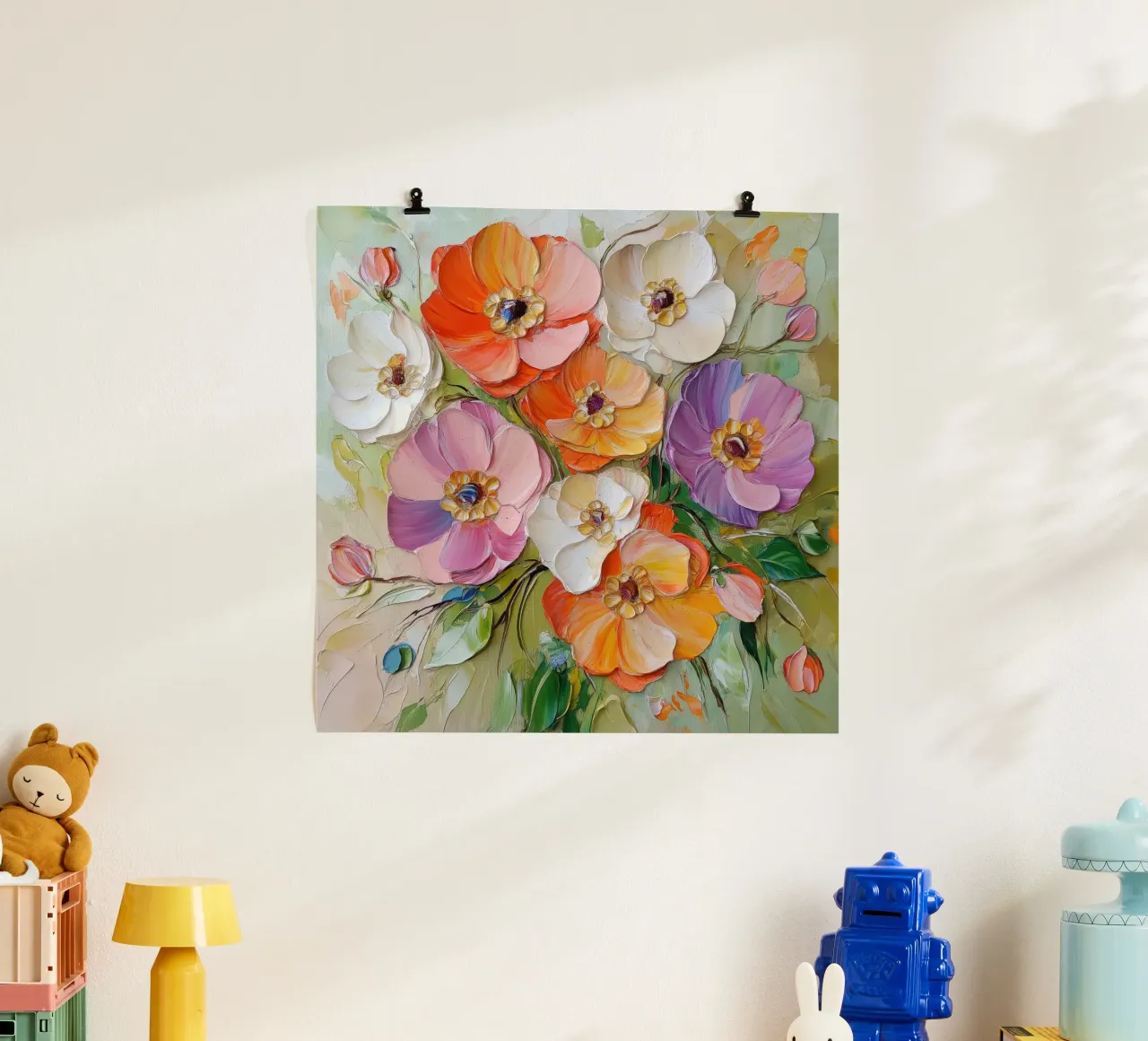 Fiori colorati carta hahnemühle da Imagine