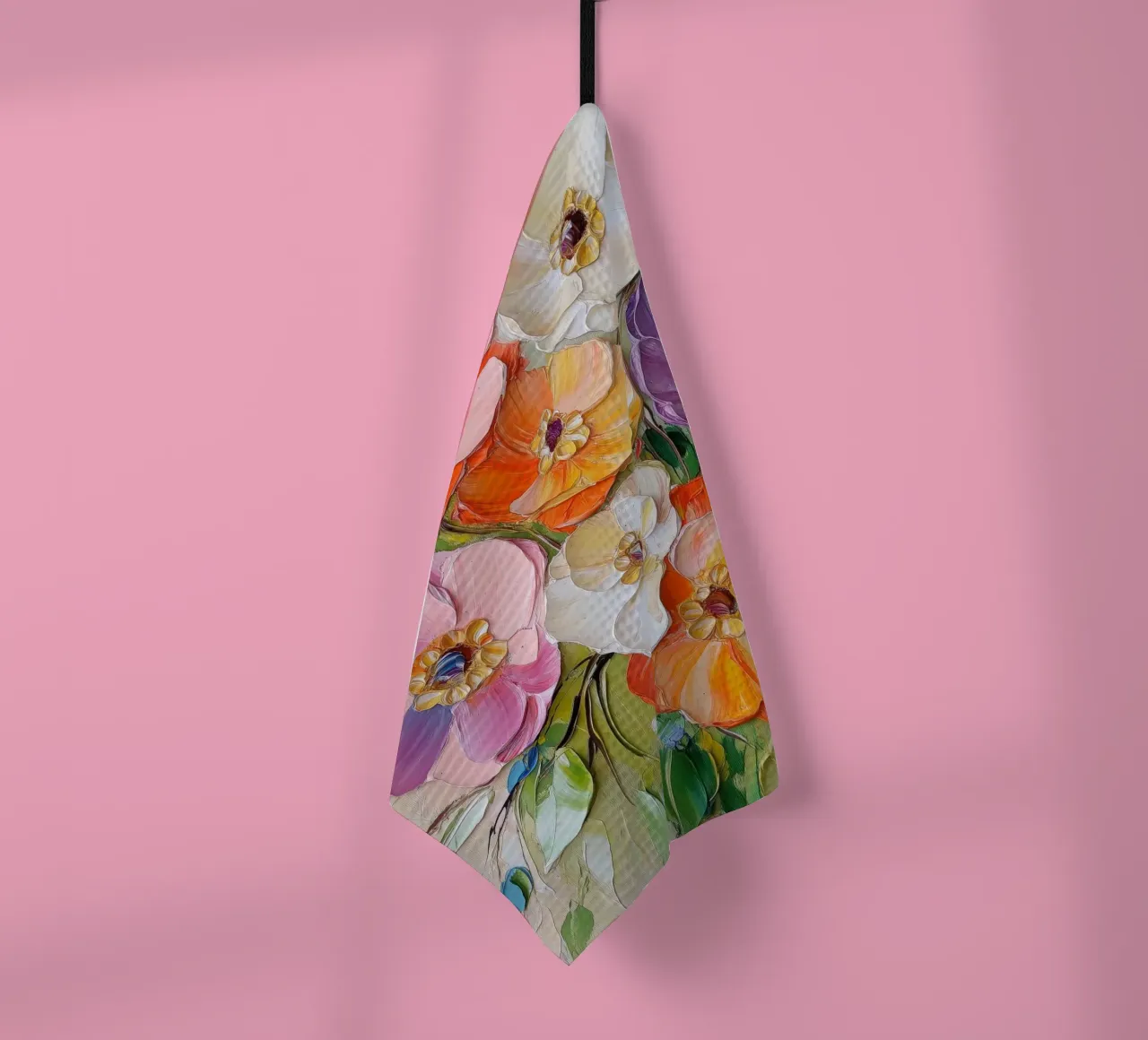 Fiori colorati canovaccio da cucina da Imagine