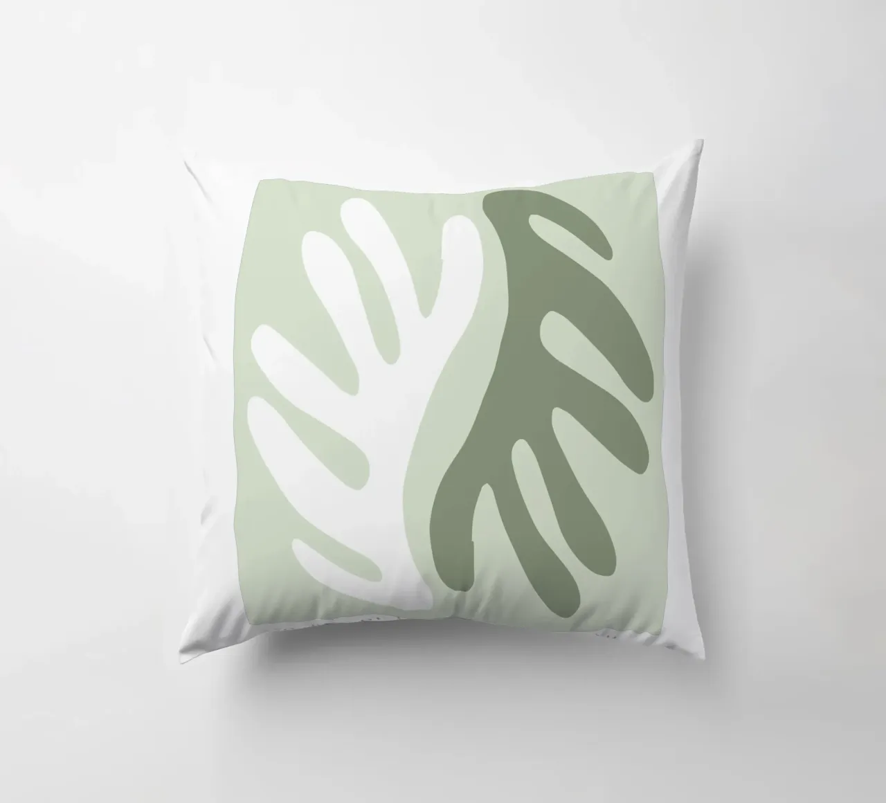 Sage Green Henri Matisse print, Sage Green Art, Abstract decorative cushion by pdigitalprints