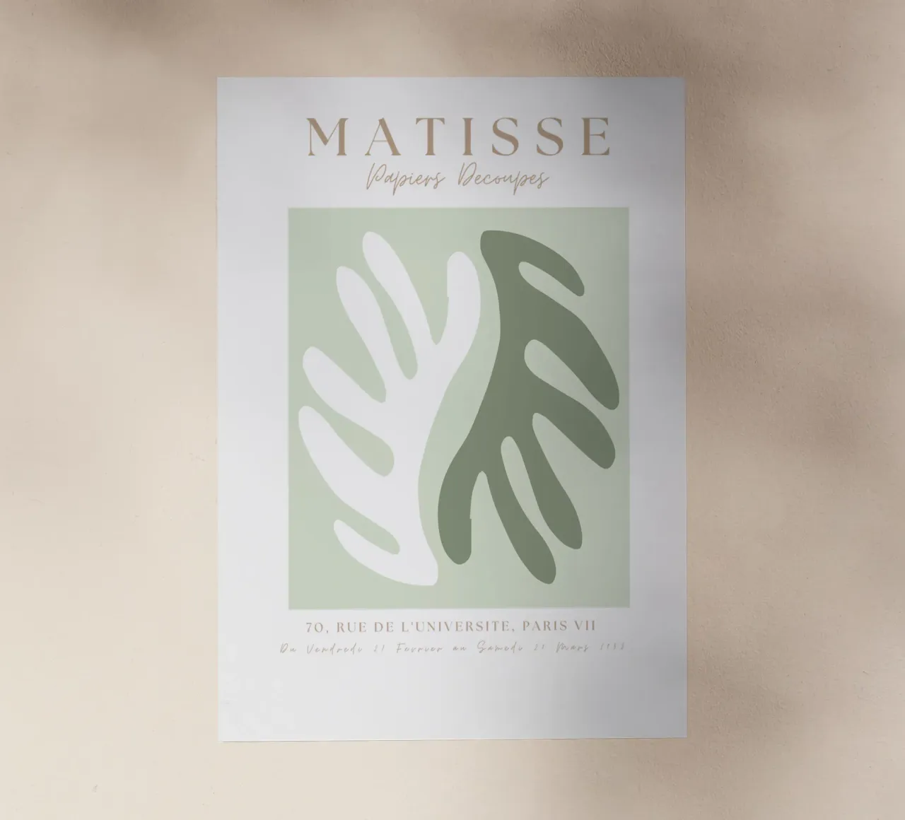 Sage Green Henri Matisse print, Sage Green Art, Abstract Backlit Folie von pdigitalprints