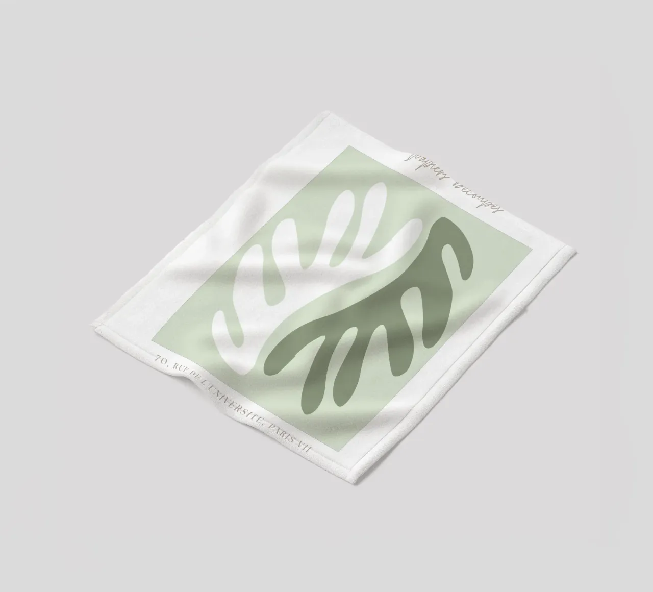 Sage Green Henri Matisse print, Sage Green Art, Abstract Fleecedecke von pdigitalprints