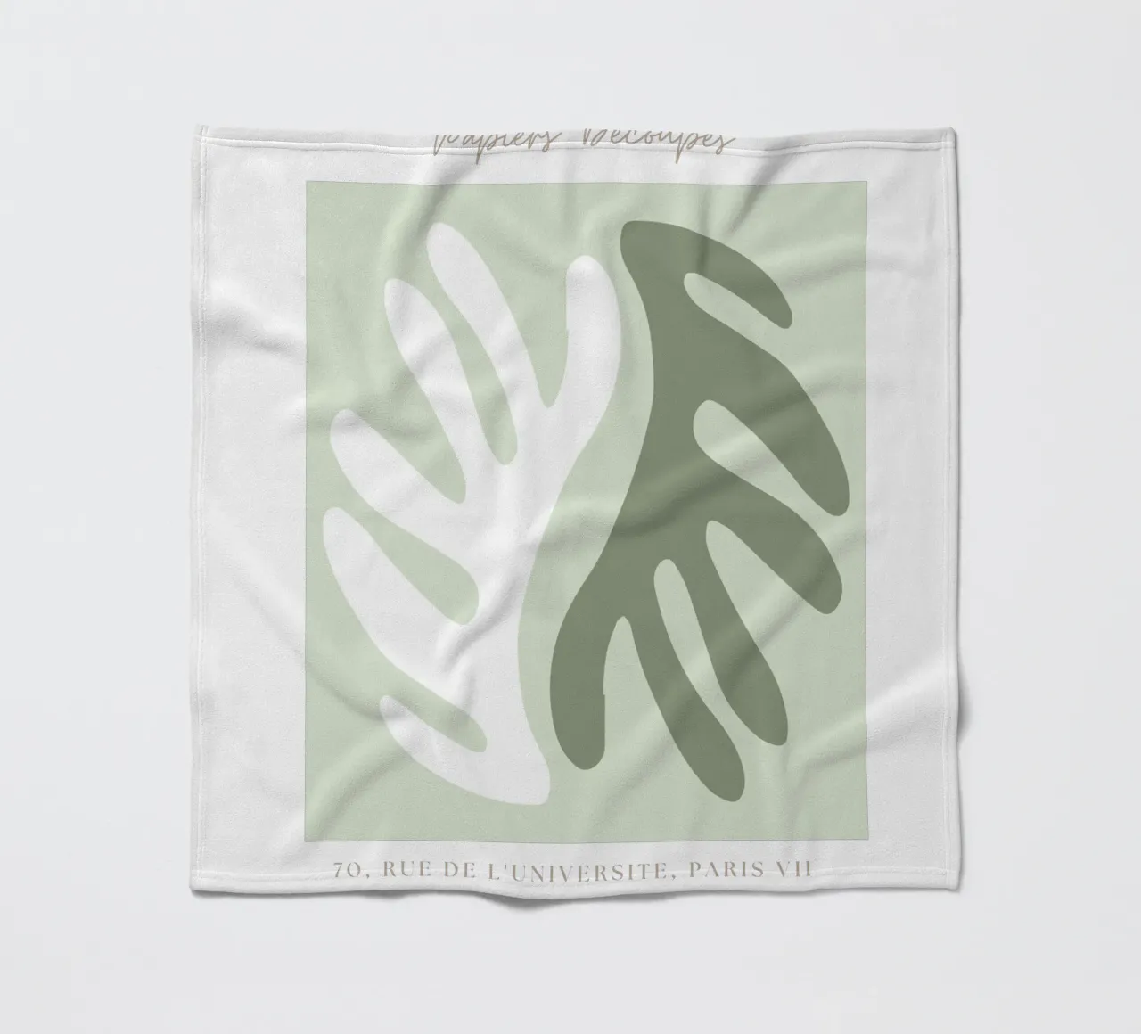 Sage Green Henri Matisse print, Sage Green Art, Abstract Fleecedecke von pdigitalprints