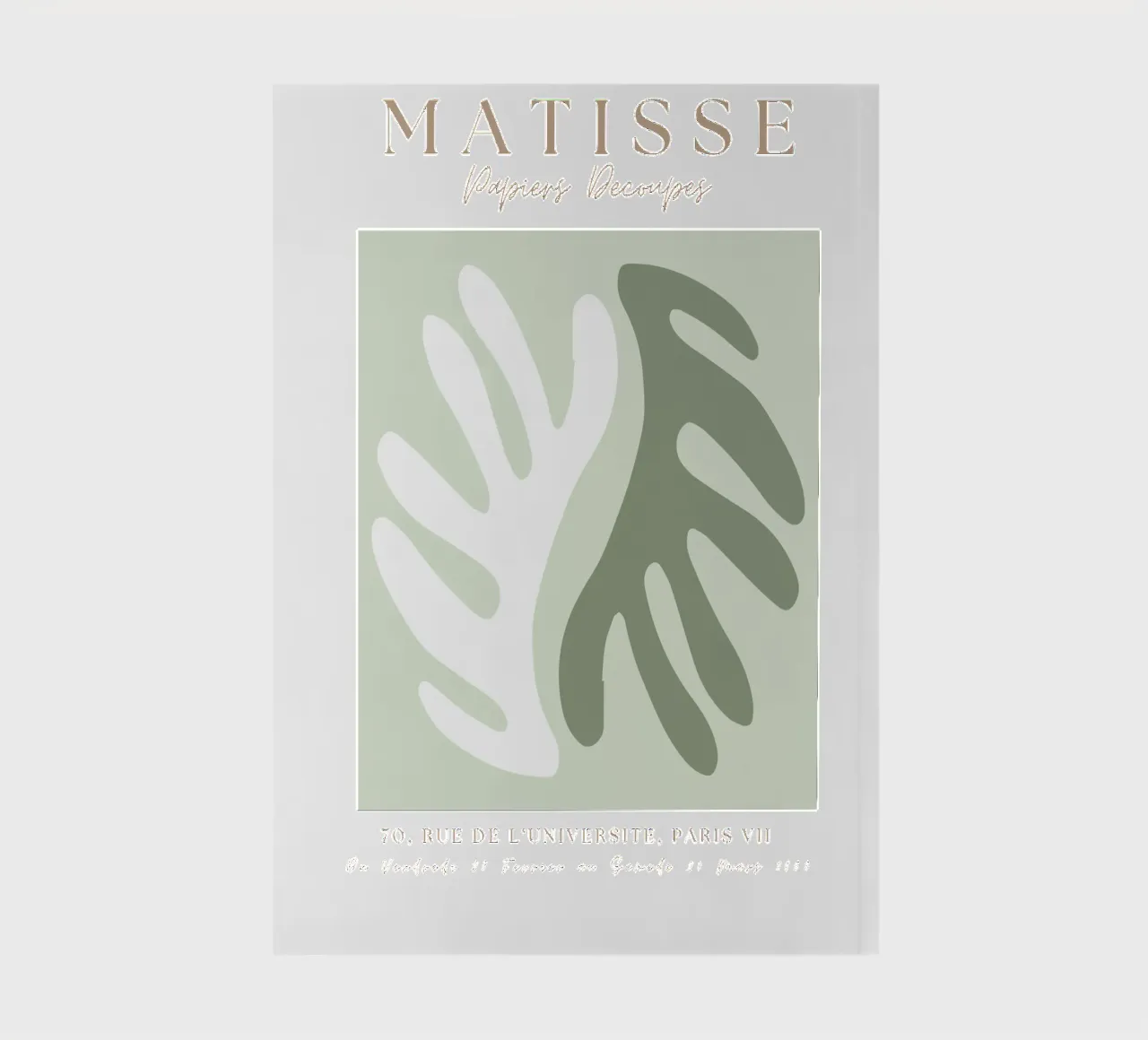 Sage Green Henri Matisse print, Sage Green Art, Abstract notebook by pdigitalprints