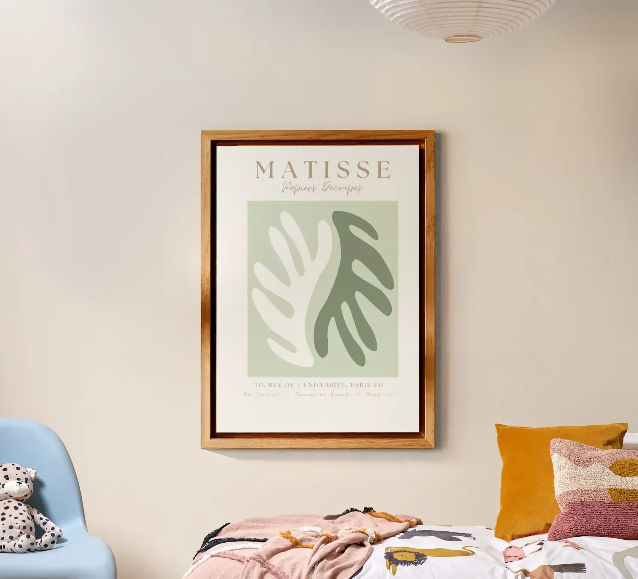 Sage Green Henri Matisse print, Sage Green Art, Abstract Alu-Dibond von pdigitalprints