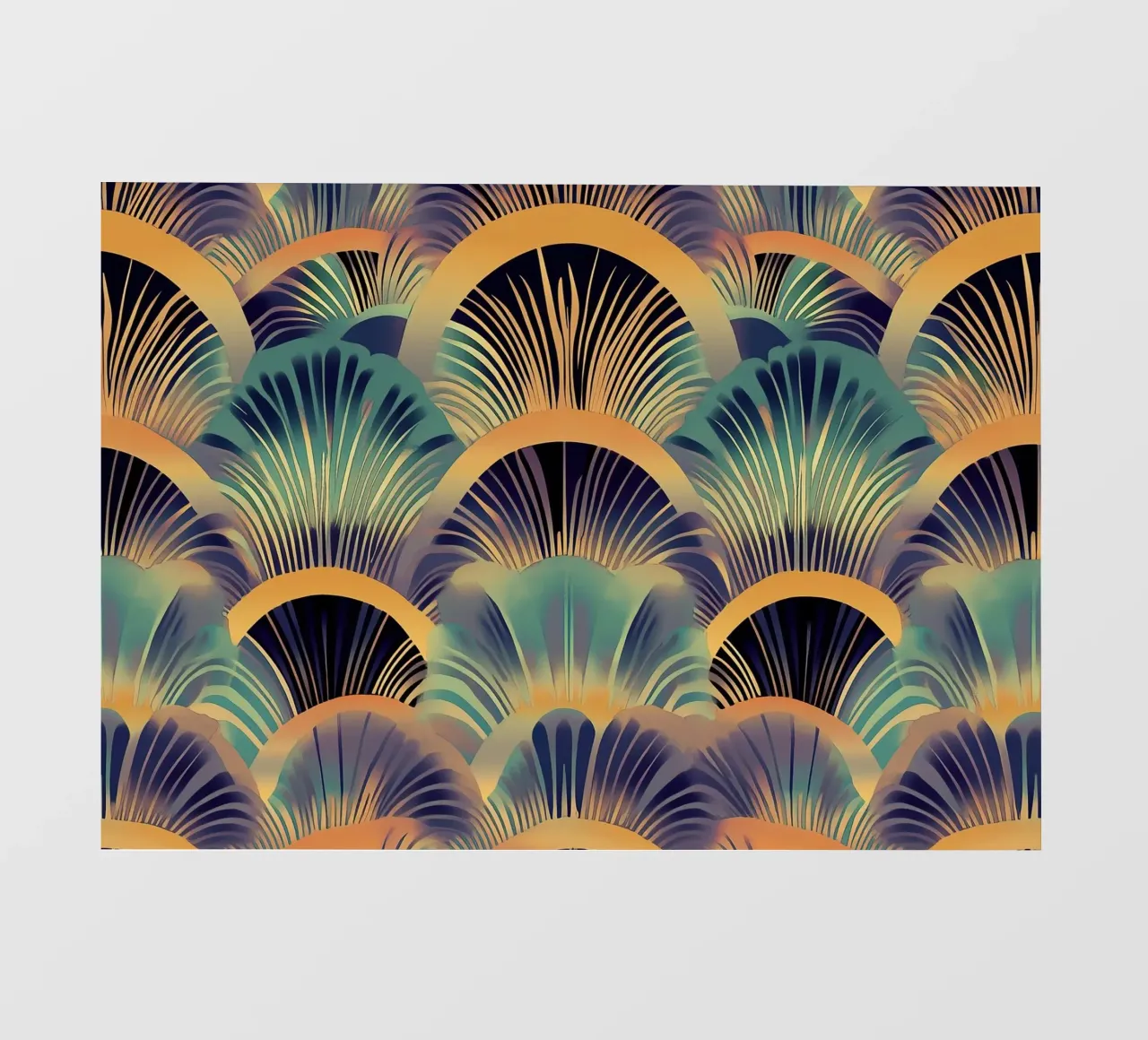 Art Deco "Luxe Perspective" telo in pvc da Golden Era