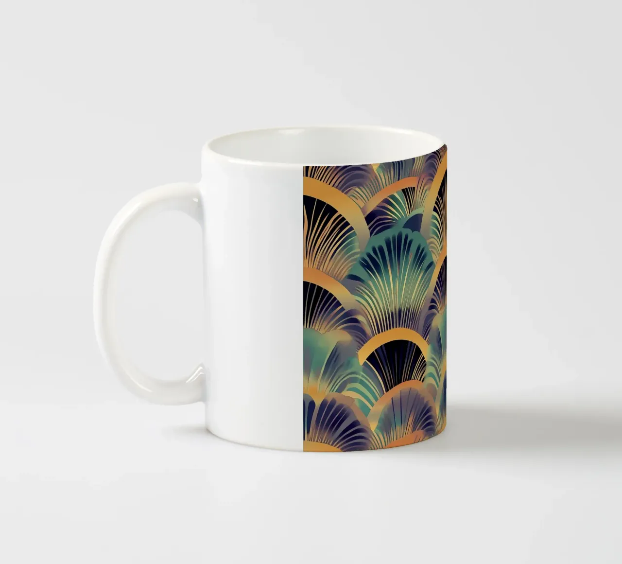 Art Deco "Luxe Perspective" tazza in ceramica da Golden Era