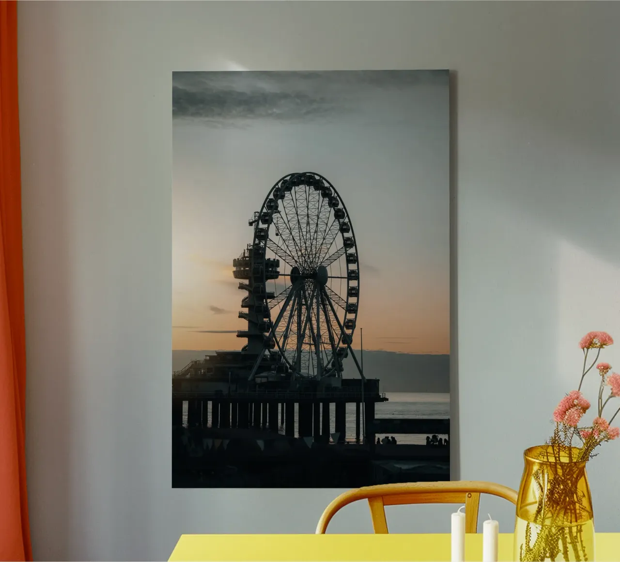 Summer evening in Scheveningen canvas by fokusfernweh