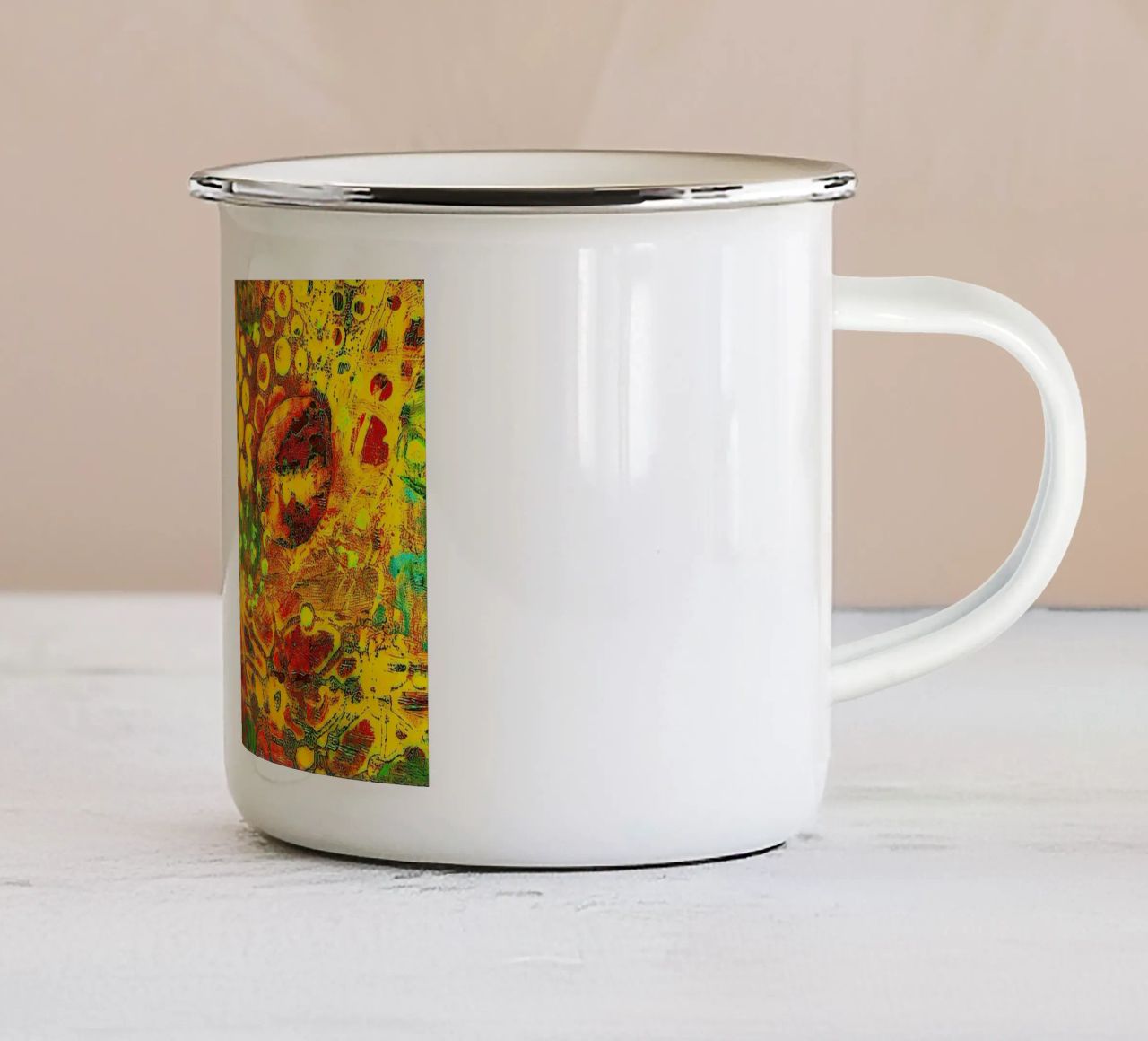 Uscire allo scoperto tazza in smalto da Edenart