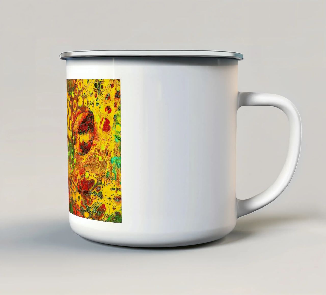 Uscire allo scoperto tazza in smalto da Edenart