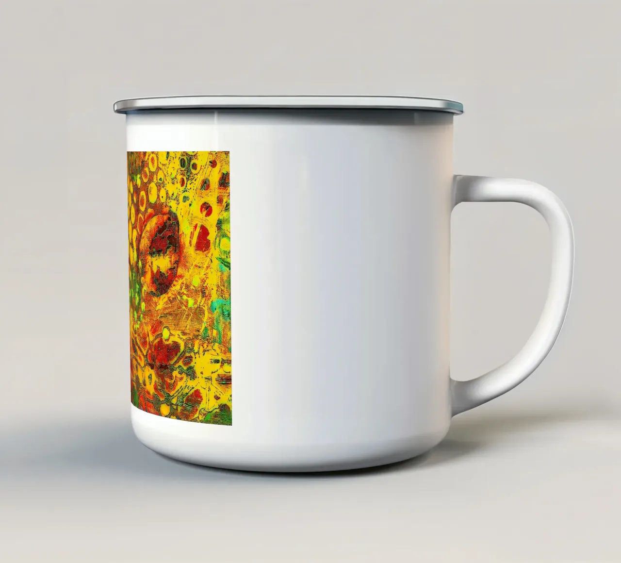 Uscire allo scoperto tazza in smalto da Edenart