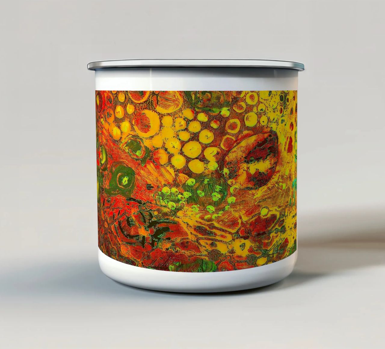 Uscire allo scoperto tazza in smalto da Edenart