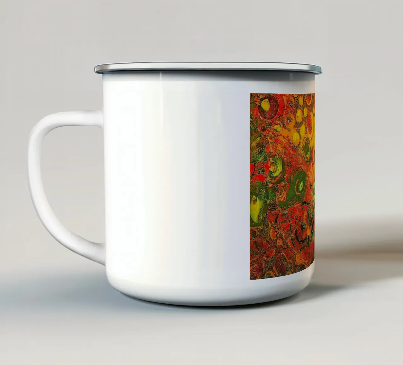 Uscire allo scoperto tazza in smalto da Edenart