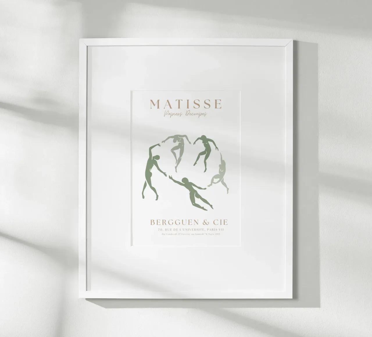 Stampa Henri Matisse verde salvia, Arte verde salvia, Astratto poster da pdigitalprints