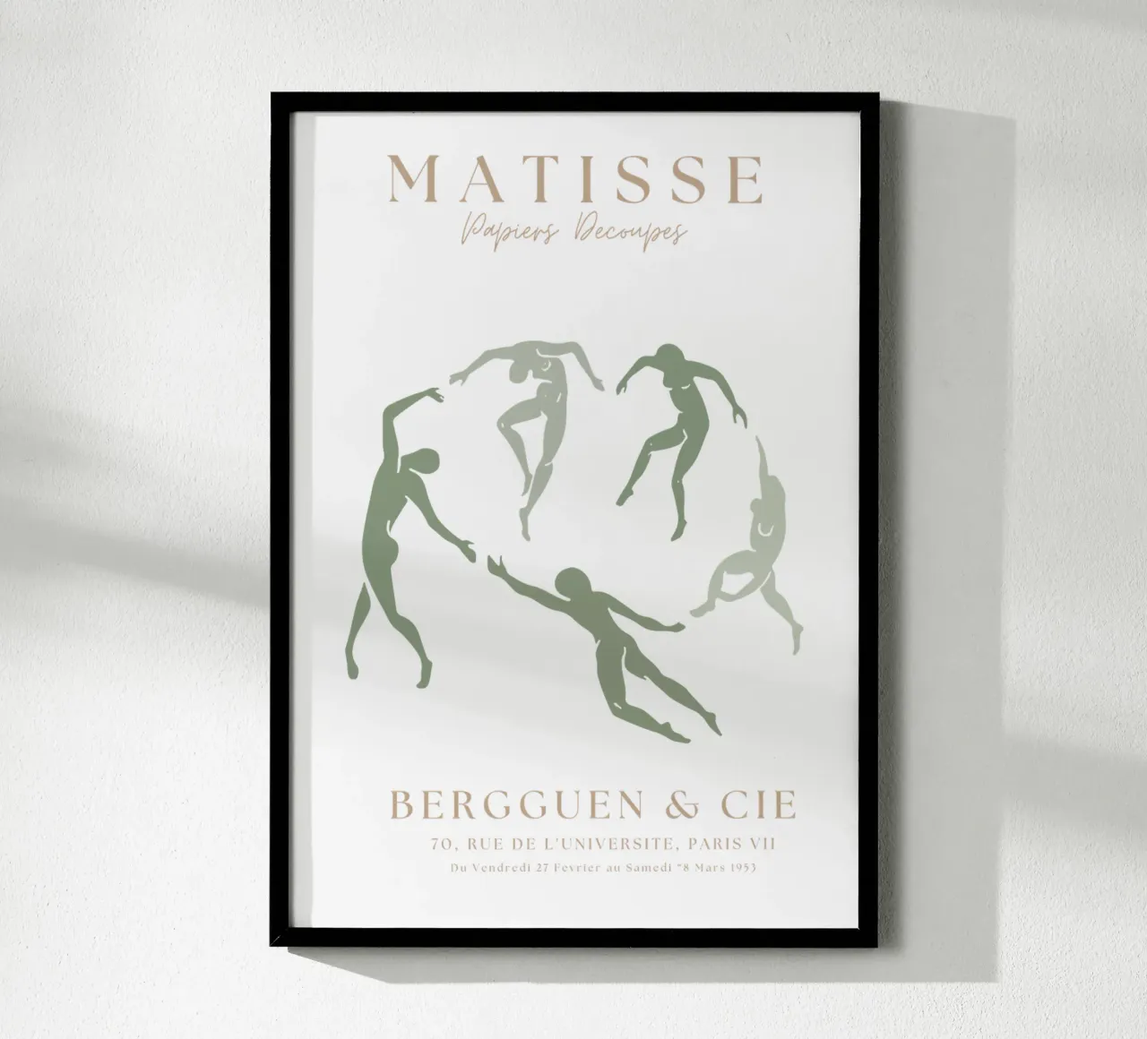 Stampa Henri Matisse verde salvia, Arte verde salvia, Astratto poster da pdigitalprints