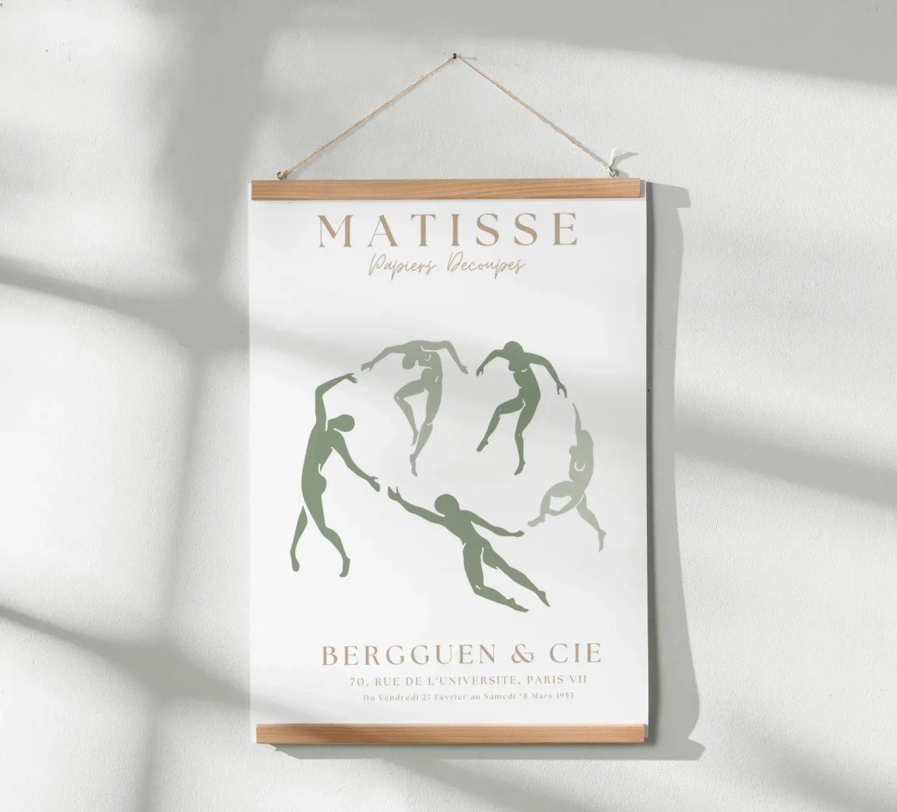 Stampa Henri Matisse verde salvia, Arte verde salvia, Astratto poster da pdigitalprints