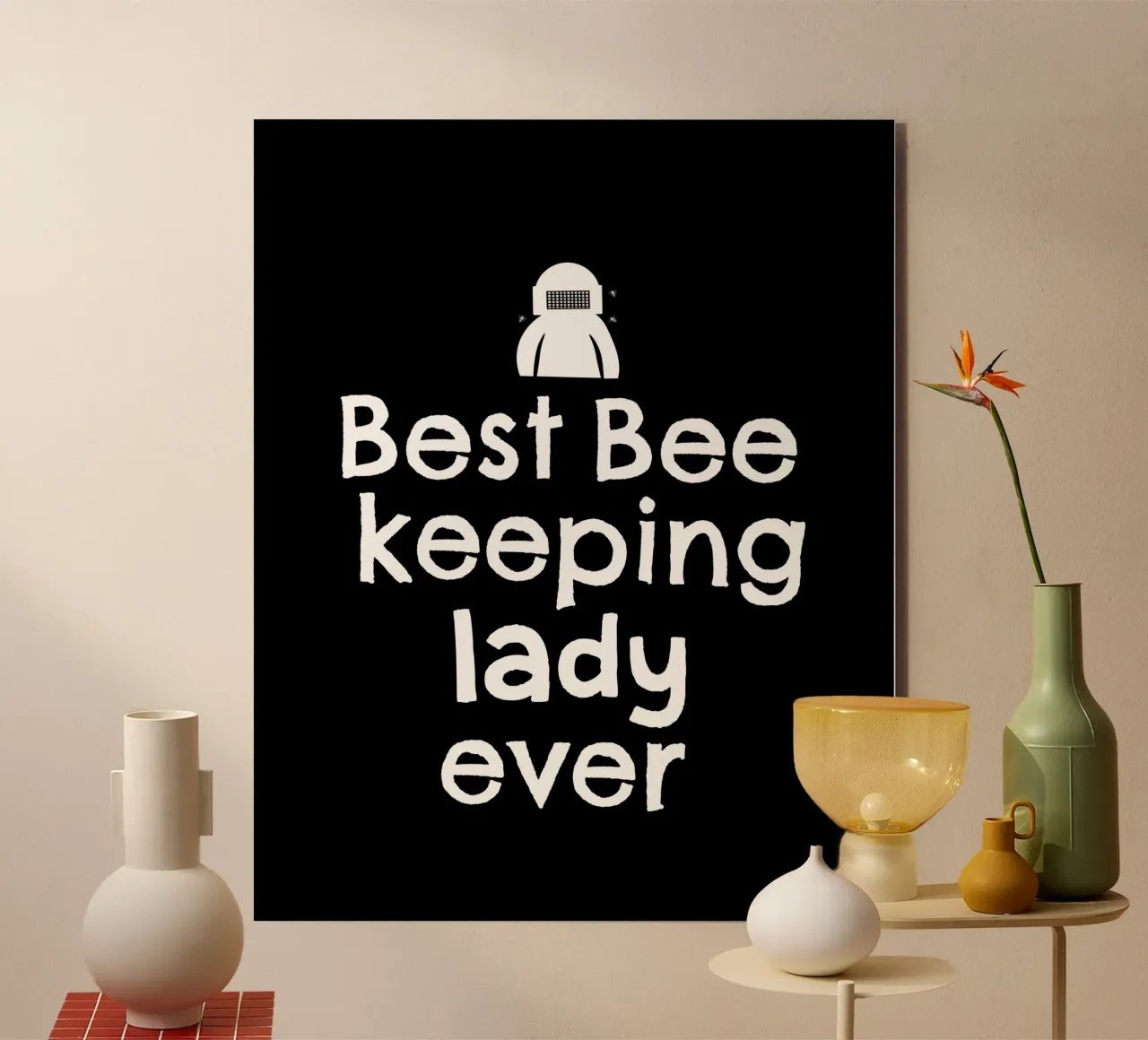 Best beekeeping lady ever alluminio dibond da happieeagle