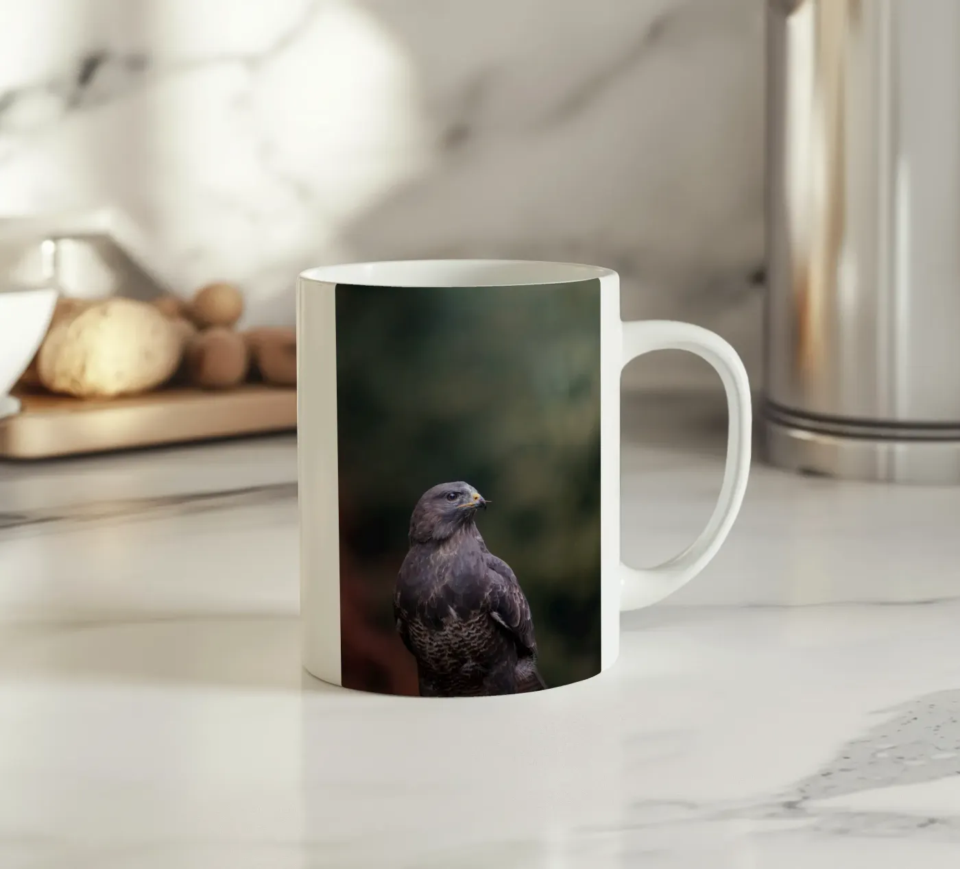 Buzzard ceramic mug by Tom's Wildlife