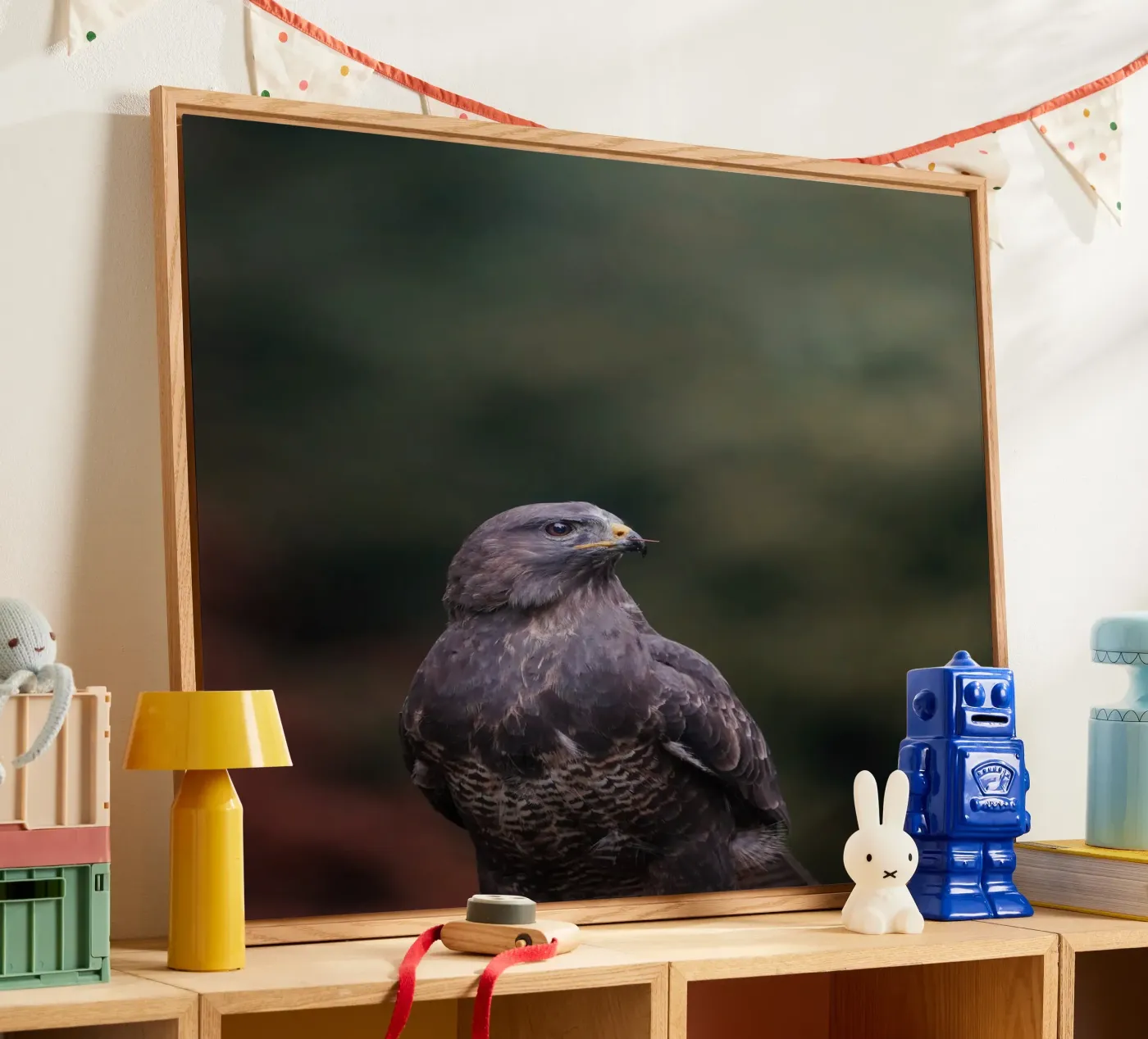 Buizerd acryl van Tom's Wildlife