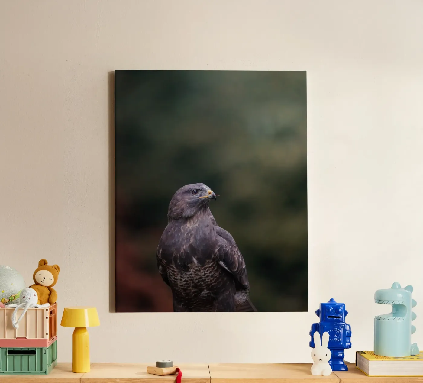 Buizerd canvas van Tom's Wildlife
